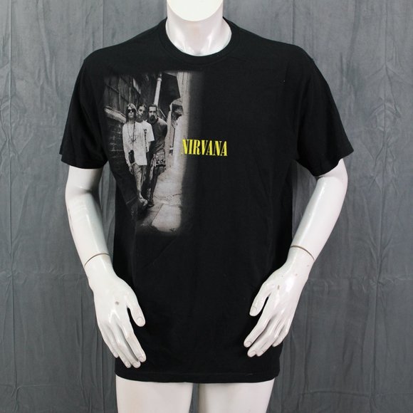 Nirvana Shirt - Classic Brick Wall Photo Graphic - Men's Extra Large - Picture 1 of 7